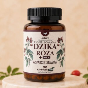 Liofilizowana dzika róża 90 kapsułek marki LioCare