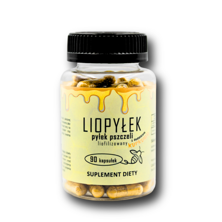 Liopyłek liofilizowany pyłek pszczeli w kapsułkach suplement diety